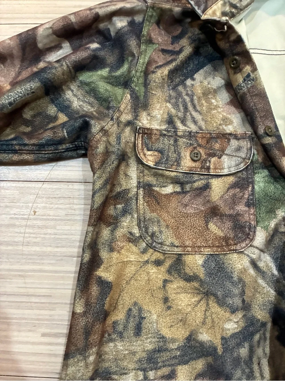 Cabela's Men's Camo Button-Up Shirt Jacket - Brown Green Tan
